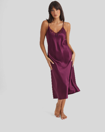 Long Chemise with Lace